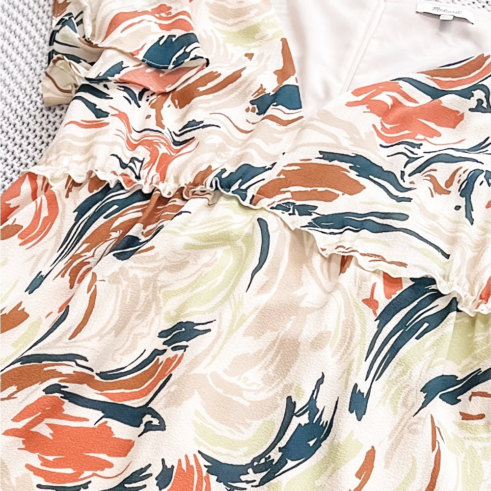 Madewell flutter sleeve MIDI Dress